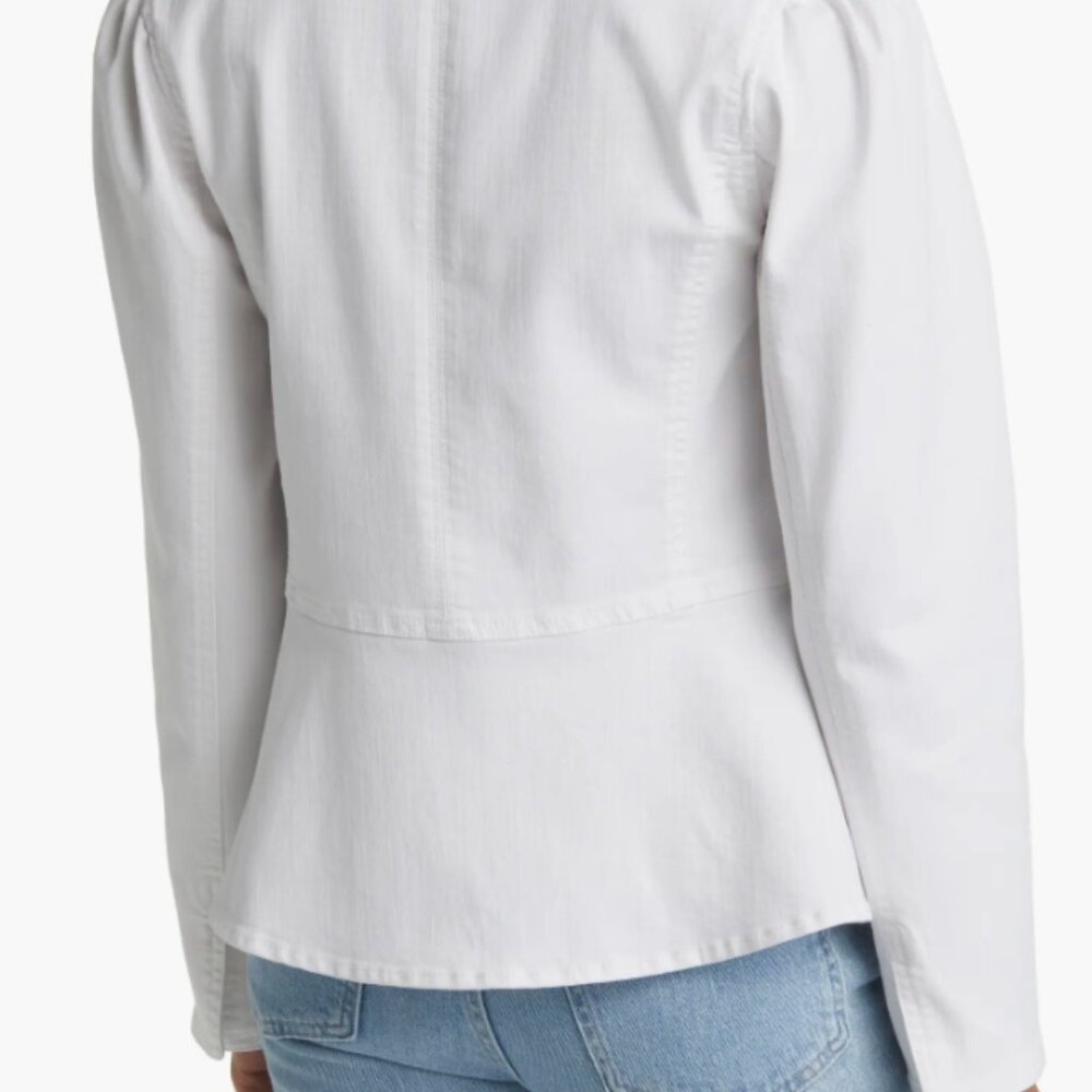 Wit & Wisdom Fit and Flare Trucker Denim Collar Jacket - Picture 3 of 5